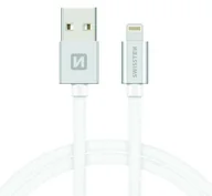 Kable USB - Kabel 8 - Pin Swissten 1,2m srebrny - miniaturka - grafika 1