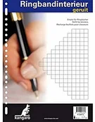 Notesy i bloczki - Kangaro Wkłady do kołonotatnika Kangaro 23 r w kratkę 10 mm 100 arkuszy K-56012 - miniaturka - grafika 1