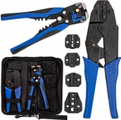 Narzędzia sieciowe - Szczypce Zaciskarka Konektorów 5 Matryc Ściągacz - miniaturka - grafika 1