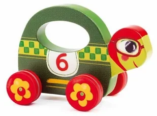 DJECO Drewniana zabawka na kółkach Speedy - Zabawki interaktywne dla dzieci - miniaturka - grafika 2