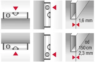BMI Poziomnica wzmocniona 150 cm ALUSTAR 17 115 21 - Poziomice, łaty, miary - miniaturka - grafika 3