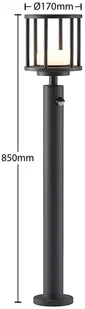 Lucande Lucande Berenike słupek ogrodowy czujnik 85 cm - Lampy ogrodowe - miniaturka - grafika 2