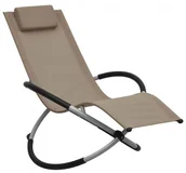 Leżaki ogrodowe - Dziecięcy leżak do nowoczesnego ogrodu taupe M4-B76 - miniaturka - grafika 1