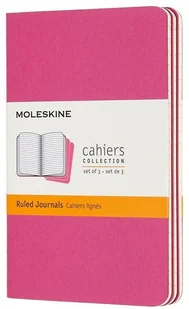 Zestaw 3 zeszytów Cahier Journals 9x14 linie pink - Zeszyty szkolne - miniaturka - grafika 2