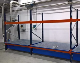 098 Bezpieczny regał paletowy na 6 paletopojemników 1000l wymiary wanien 3200x1300xh200mm długość całkowita regału 3470 mm) 09878972 78972-uniw - Szafy i regały magazynowe - miniaturka - grafika 11