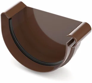 Cellfast Denko prawe 75 mm PVC brąz - Rynny i akcesoria Cellfast Denko prawe 75 mm PVC brąz - Rynny i akcesoria - miniaturka - grafika 1