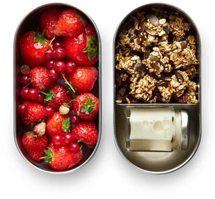 Black+Blum Stalowy pojemnik na żywność Bento Box almond / grey BAM-BT-L016 - Lunch boxy - miniaturka - grafika 9