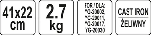 Yato PŁYTA ŻELIWNA DO GRILLA GAZOWEGO YATO YG-20002 YG-20011 YG-20017 YG-20030 - Akcesoria do grilla - miniaturka - grafika 5