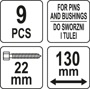 Yato PRASA ŚRUBOWA DO SWORZNI I TULEI ZESTAW ZAWIERA 9 ELEMENTÓW YT-25413 - Narzędzia warsztatowe Yato PRASA ŚRUBOWA DO SWORZNI I TULEI ZESTAW ZAWIERA 9 ELEMENTÓW YT-25413 - Narzędzia warsztatowe - miniaturka - grafika 2