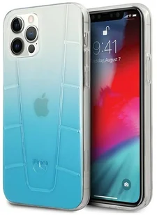 Mercedes MEHCP12MCLGBL iPhone 12/12 Pro 6,1" niebieski/blue hardcase Transparent Line - Etui i futerały do telefonów - miniaturka - grafika 2