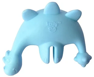 Smily Mia Słomki wielorazowe uchwyt Dinozaur Blue - Sztućce dla dzieci - miniaturka - grafika 2