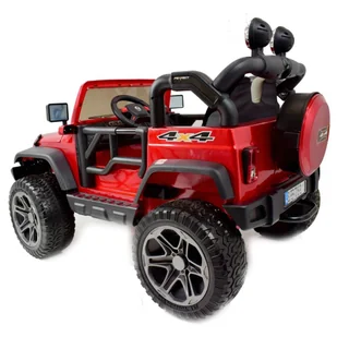 Super-Toys Mega Jeep Perfect 002 Exclusive Wolny Start Miękkie Koła Lakierowany Hp-002 - Pojazdy elektryczne dla dzieci - miniaturka - grafika 5