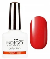 Lakiery hybrydowe - Indigo Lakier Hybrydowy Neon Red 7ml - miniaturka - grafika 1