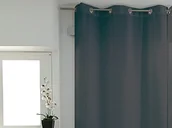 Firany i zasłony dla dzieci - Soleil d'ocre Soleil D 'ocre Alicja 032233 zasłona z otworami okutymi obręczami poliester antracyt 140 x 180 cm 032233 - miniaturka - grafika 1