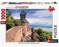 Puzzle - Nathan Puzzle dla dorosłych - Puzzle N 1000 p - Zamek Górny Koenigsburg, Alzacja - Dorośli i dzieci od 14 lat - Wysokiej jakości puzzle - Miasta i zabytki - 87249 - miniaturka - grafika 1