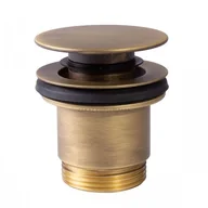 Syfony - Tres odpływ umywalkowy klik klak mosiądz z efektem postarzenia mat 24284001LM 24284001LM - miniaturka - grafika 1