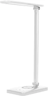 Orno Lampka biurkowa WIRLE OR-LB-1538/W LED 7W biała z ładowarką indukcyjną i USB nowoczesna lampka nadaje wnętrzu współczesnej świeżości OR-LB-1538/W - Lampy stojące - miniaturka - grafika 2