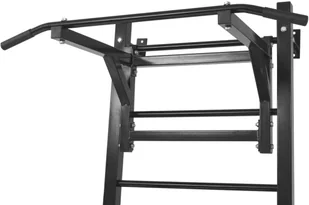 vidaXL Wielofunkcyjna poręcz ścienna do ćwiczeń, czarna vidaXL - Poręcze i drążki do podciągania - miniaturka - grafika 5