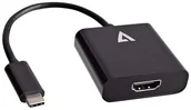 Kable USB - V7 Kabel USB USB-C TO HDMI ADAPTER BLACK V7UCHDMI-BLK-1E - miniaturka - grafika 1