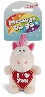Zabawki kreatywne - Nici 42724 wisiorek jednorożec Theodor I Love You, 8 cm, biały/różowy 42724 - miniaturka - grafika 1