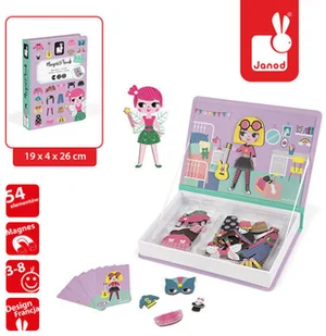 Janod Magnetyczna układanka Kostiumy. Dziewczynka - Układanki dla dzieci - miniaturka - grafika 4
