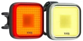 Lampki rowerowe - Knog Zestaw lampek rowerowych przód + tył BLINDER SQUARE TWINPACK - miniaturka - grafika 1