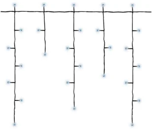 Jumi Lampki świąteczne zewnętrzne SOPLE 5.85 m 200 LED białe zimne z programatorem - Oświetlenie świąteczne - miniaturka - grafika 2