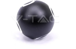 v-tac Kinkiet Ścienny V-TAC 4W LED Czarny Okrągły IP65 VT-834 3000K 440lm - Lampy ścienne - miniaturka - grafika 7
