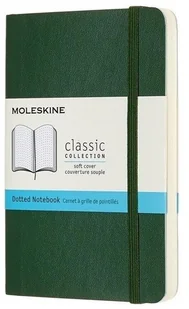 Moleskine 8058647629179 notatniki  klasyczna kolekcja Pocket/A6, siatka punktowa, miękka okładka zieleń mirtów - Artykuły biurowe - miniaturka - grafika 3