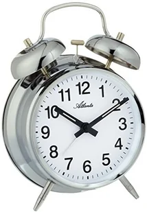 Atlanta budzik mechaniczny analogowy Srebrny 1054 19 1054-19 - Zegary Atlanta budzik mechaniczny analogowy Srebrny 1054 19 1054-19 - Zegary - miniaturka - grafika 1