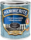 Farby do metalu - Hammerite Farba do metalu Prosto Na Rdzę młotkowy czarny 0 7 l - miniaturka - grafika 1
