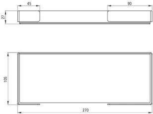 Deante Półka łazienkowa Mokko Bianco ADM A512 Biały - Półki łazienkowe - miniaturka - grafika 10