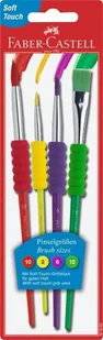 Faber Castell Pędzle szkolne z miękkim uchwytem - Pędzle - miniaturka - grafika 2