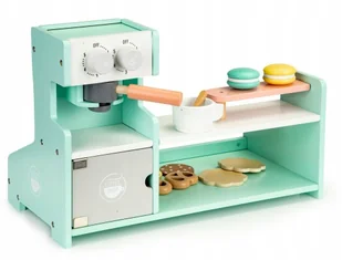EcoToys Drewniana 2w1 Kuchnia Kawiarnia Sklep Cukiernia - Zabawki AGD - miniaturka - grafika 10