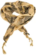 Apaszki i szaliki damskie - Szal Chusta Arafatka Kefija Piaskowa Khaki Czarna - miniaturka - grafika 1