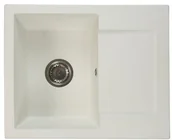 Zlewozmywaki - Brado Zlewozmywak granitowy DONZO biały donzobi - miniaturka - grafika 1