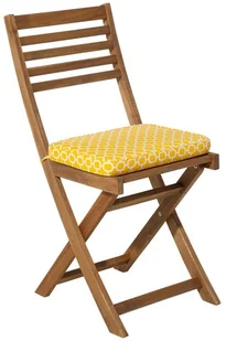 Beliani Zestaw 2 poduszek na krzesła ogrodowe żółty FIJI - Ławki ogrodowe - miniaturka - grafika 3