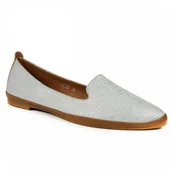 Półbuty damskie - Sergio Leone Półbuty damskie MK700 szary - miniaturka - grafika 1