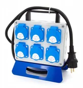 Bezpieczniki elektryczne - Rozdzielnica Skrzynka Jednofazowa Przenośna 6x230V - miniaturka - grafika 1