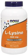 Aminokwasy - Now Foods NOW L-Lysine 500mg 250caps - miniaturka - grafika 1