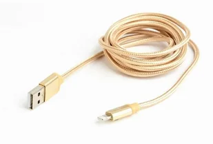 Gembird Kabel USB oplot tekstyl 8pin/1.8m/złoty (CCB-MUSB2B-AMLM-6-G) - Kable USB - miniaturka - grafika 6