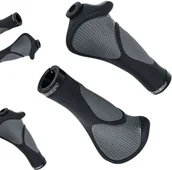 Akcesoria rowerowe - MERIDA Chwyty kier. ergonomiczny alum. pierścień czar-szary - miniaturka - grafika 1