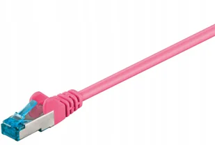 Kabel LAN Patchcord CAT 6A S/FTP różowy 2m - Patchcordy - miniaturka - grafika 2