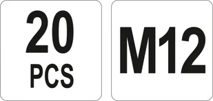 Yato NITONAKRĘTKI STALOWE M12 20SZT YT-36476 YT-36476 - Nitownice - miniaturka - grafika 3