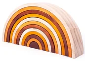 Zabawki interaktywne dla dzieci - Bigjigs Toys tęcza składana drewno naturalne duża # z wartością produktów powyżej 89zł! - miniaturka - grafika 1