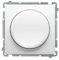 Wyłączniki światła i elektryczne - Kontakt KONTAKT_SIMON Ściemniacz przyciskowo - obrotowy do LED BASIC Biały BMS9L.01/11 - miniaturka - grafika 1