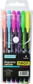 Długopisy - SCHEMAT Długopisy żelowe 4166 neon 6 kol Schemat TARGI AA054SCH - miniaturka - grafika 1