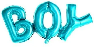 PartyDeco Balon foliowy "BOY", 26", niebieski, shp - Baby shower i roczek - miniaturka - grafika 4