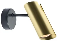Lampy ścienne - Light Prestige Nowoczesny kinkiet Futuro złoty/czarny LP-17001/1W GD/BK-0 - miniaturka - grafika 1