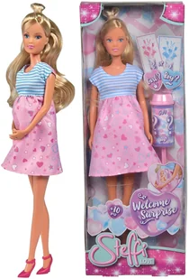 Simba 105733388 - Steffi Love Welcome Surprise / lalka w ciąży / z dzieckiem / kominiarka, dla dzieci od 3 lat - Lalki dla dziewczynek - miniaturka - grafika 4